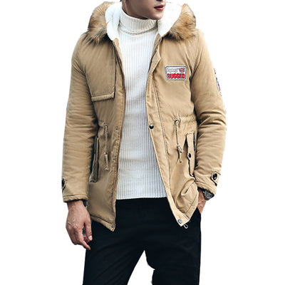 Parka Militar Gruesa para Hombre con Cuello de Pelaje - Abrigo Térmico Invierno - Image 4