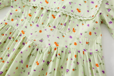 Vestido Infantil Estilo Occidental con Flores - Image 26