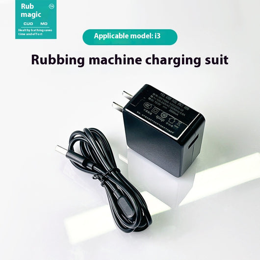 Three PBT brush head refills for an electric bath rubbing machine, packaged in a clear blister pack with a teal backing. - Image 8