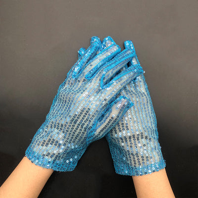 Guantes Reflectantes con Lentejuelas para Presentaciones Escénicas - Image 5