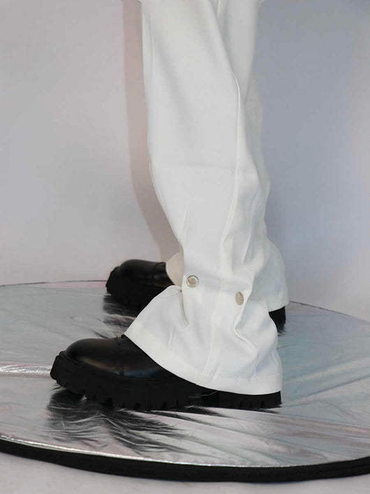 Pantalones de Vestir con Botones Metálicos de Diseño Exclusivo - Image 3