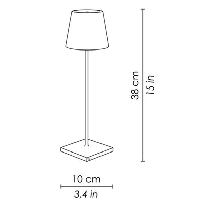 Lámpara de Mesa Inalámbrica con Atenuación Táctil para Exteriores - Image 10