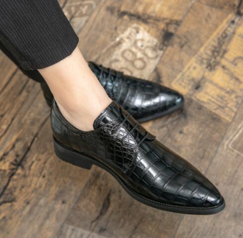 Zapatos de Cuero para Hombre con Costura a Juego de Colores - Image 7