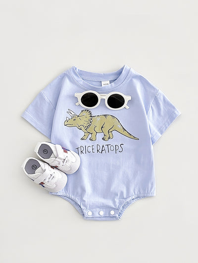Enterizo Triangular con Estampado de Dinosaurio Bebé - Image 24
