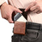 Bolsa de Cintura de Cuero con Pantalla Abatible para Teléfono