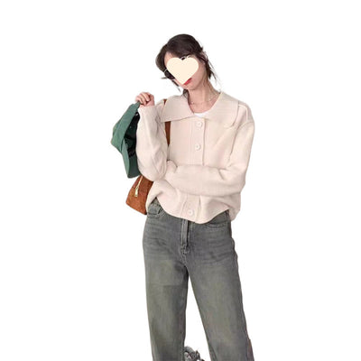 Cardigan de Cuello Solapa - Suéter Elegante Minimalista - Image 5