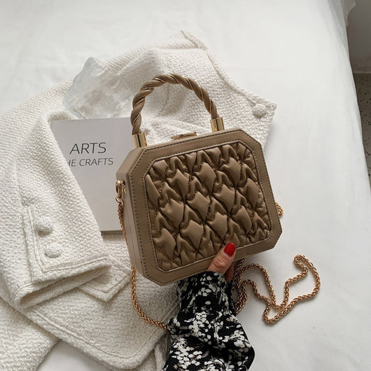 Bolso Cuadrado Pequeño PU Estilo Coreano con Cadena Elegante - Image 12