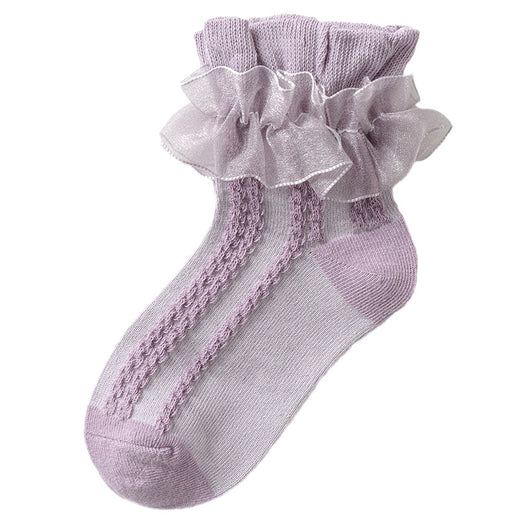 Calcetines Princesa Danza Blanco Delgado para Niña - Primavera y Otoño - Image 17