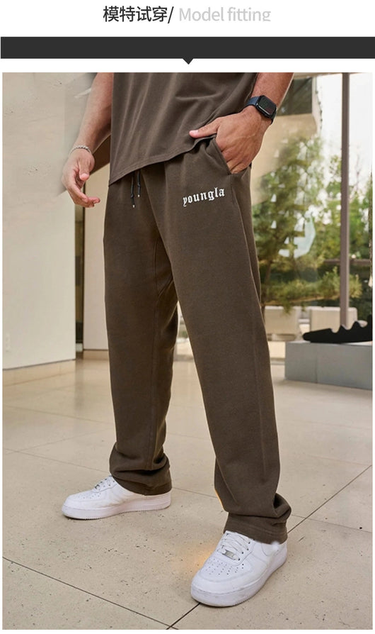 Pantalones Deportivos de Algodón para Hombre - Corte Recto Amplio y Cómodo - Image 15