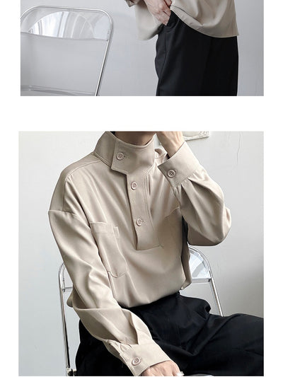 Camisa Casual Cuello Alto para Hombre - Image 20