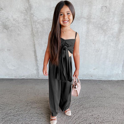 Conjunto de Dos Piezas para Niña Primavera Verano con Escote Halter - Image 15