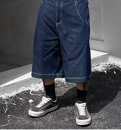 Shorts de Mezclilla Holgados para Hombre - Estilo Costa Oeste Estadounidense - Image 9