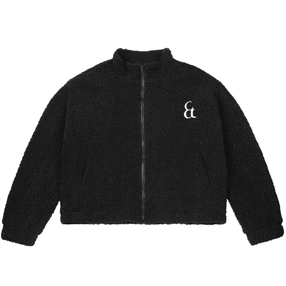 Abrigo Retro de Lana de Cordero Grueso para Hombre - Cuello Alto Otoño Invierno