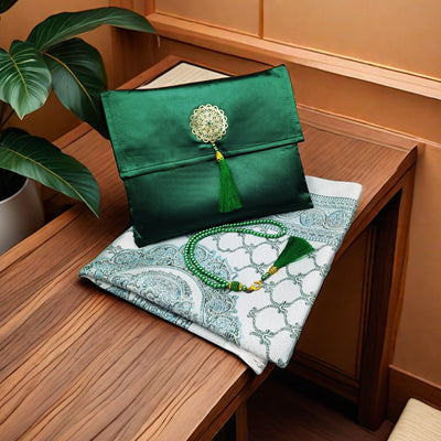Juego de Oración Musulmán con Bolsa de Viaje - Tapete, Cuentas y Accesorios - Image 19