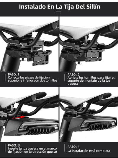 Luz Trasera LED Inteligente con Control Remoto para Bicicleta - Image 18
