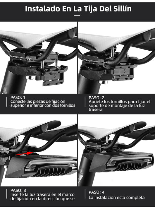 Luz Trasera LED Inteligente con Control Remoto para Bicicleta - Image 18