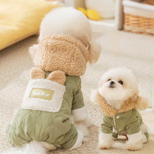 Abrigo Cálido para Perros y Gatos con Bolsillos - Ropa de Algodón para Mascotas en Otoño e Invierno - Image 13