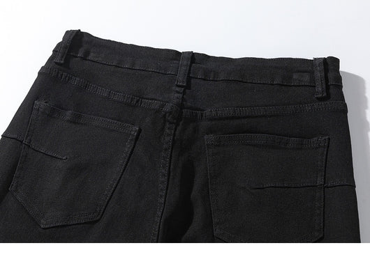 Jeans Negros Rotos Estilo Urbano para Hombre - Image 10