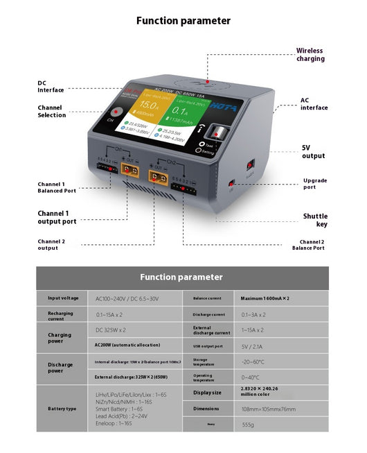 Cargador Inteligente Dual HOTA D6 Pro - 200W AC / 650W DC - Image 6