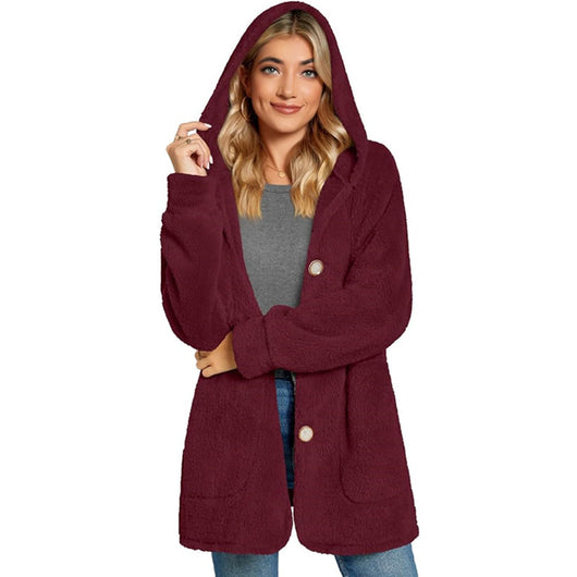 Cardigan Tipo Sudadera con Capucha y Bolsillos - Abrigo Casual Europeo - Image 19
