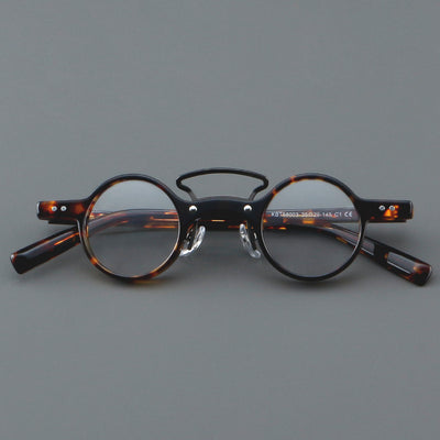 Gafas Retro Marco Redondo Pequeño Estilo Japonés - Image 28