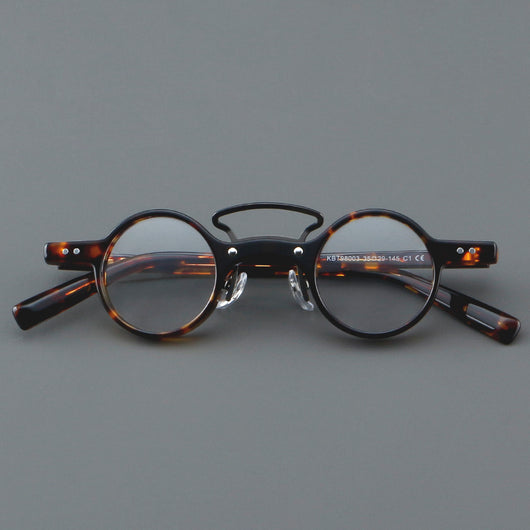 Gafas Retro Marco Redondo Pequeño Estilo Japonés - Image 28