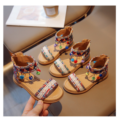 Sandalias de Vacaciones Étnicas y Estilo Internacional para Niñas - Image 13