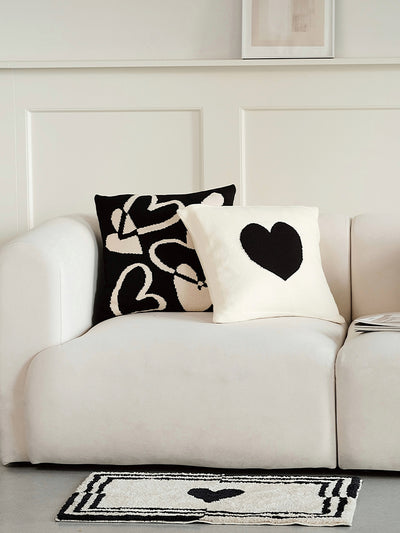 Cojín Decorativo Nórdico Blanco y Negro para Sala de Estar con Relleno - Image 4