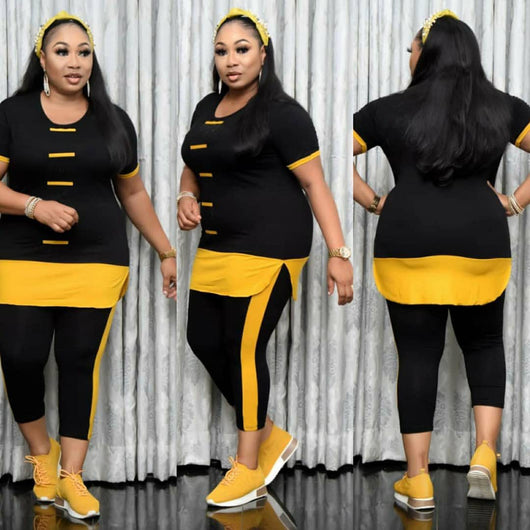 Conjunto Deportivo Dos Piezas: Pantalón Legging y Blusa Cosida para Mujer - Image 10