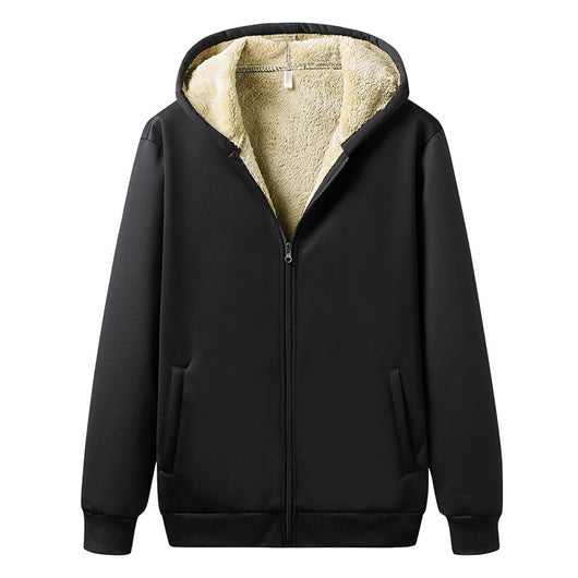 Conjunto de Sudadera Gruesa de Terciopelo para Hombre Talla Grande - Image 11