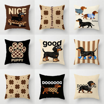 Funda de Almohada Perro Salchicha Cartoon Adorable - Image 10