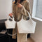 Bolsa Tote Elegante con Cadena Acolchada Cuadros Diamante - Bolso Crossbody de Gran Capacidad