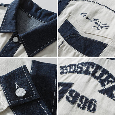 Chaqueta Universitaria Reversible para Pareja - Estilo Combinado Versátil - Image 10