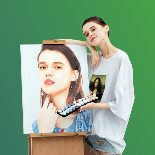 Kit de Pintura al Óleo Personalizado con Foto - Regalo para Parejas