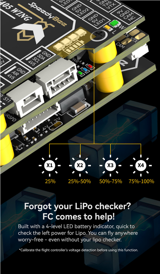 Controlador de Vuelo SpeedyBee F405 Wing con APP - Image 30