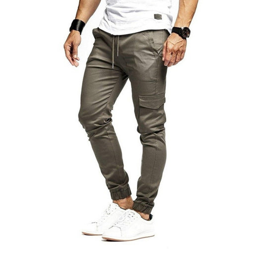 Pantalones Deportivos Casuales de Hombre en Colores Sólidos - Image 2