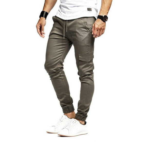 Pantalones Deportivos Casuales de Hombre en Colores Sólidos