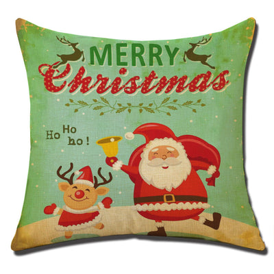 Funda de Cojín Navideño de Algodón y Lino - Image 4