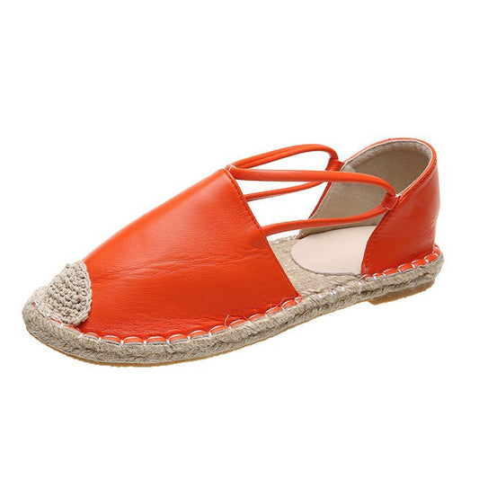 Zapatos Pescador Planos Tejidos en Paja con Punta Redonda - Image 2