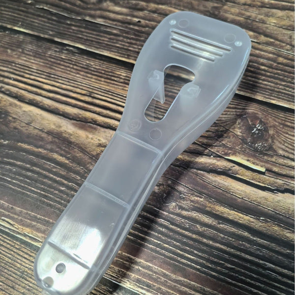 Estuche Organizador Transparente Antipolvo para Afeitadora Portátil