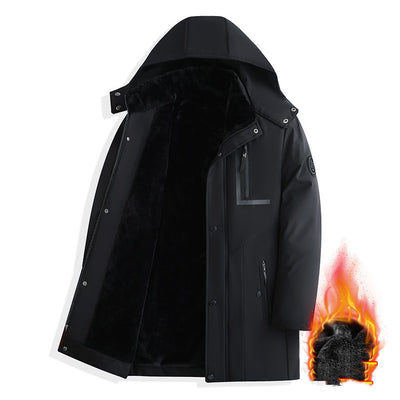 Abrigo de Invierno para Hombre con Gorro Removible - Algodón Grueso - Image 8