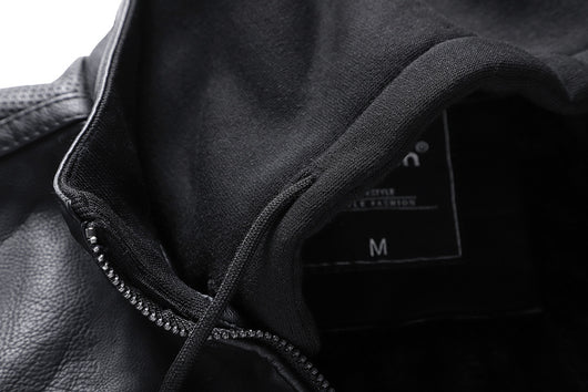 Chaqueta de Cuero PU con Cuello Elevado para Hombre - Abrigo Invernal Premium - Image 23