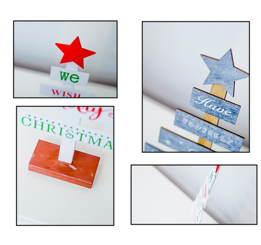 Adornos Navideños de Árbol con Letras Pintadas a Mano - Image 4