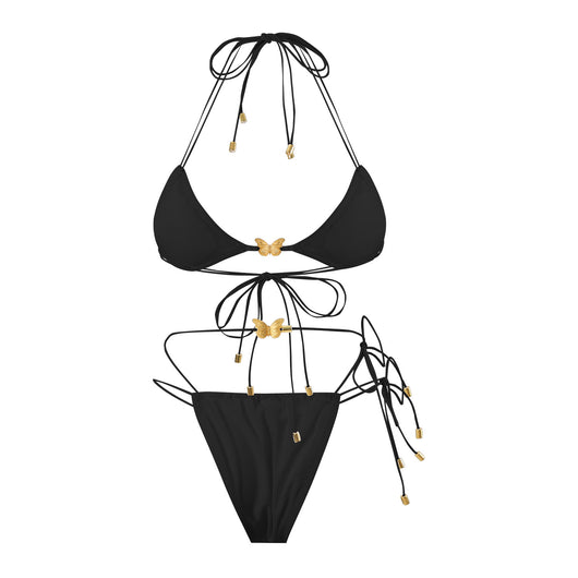 Traje de Baño Triangular con Cordón Elástico y Diseño Mariposa para Mujer - Image 28