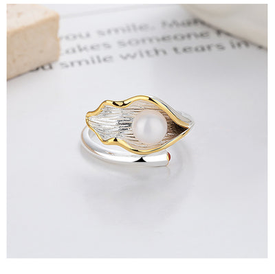 Anillo Ajustable de Perla Luxury con Detalles en Tonos Verdes - Image 9