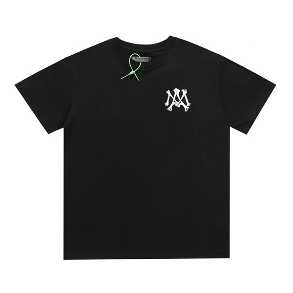 Camiseta Estampado Hueso Manga Corta