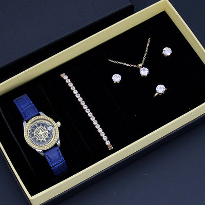 Reloj Elegante para Mujer con Diseño Cruzado - Conjunto de Joyería para San Valentín - Image 12
