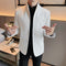 Blazer Slim Fit Masculino Ruoshuai - Jaqueta Casual de Outono