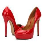Zapatos de Tacón Alto Escotados para Mujer Talla Grande sin Cordones - Image 11
