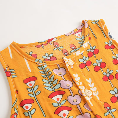 Pelele Floral de Algodón sin Mangas para Bebé Recién Nacido - Image 19
